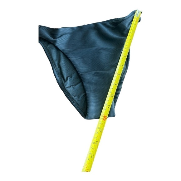 J. Crew Ribbed High-Rise Cheeky Bikini Bottom – Black Size XS & M BE808 - Picture 8 of 15